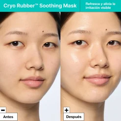 Masque apaisant en caoutchouc cryogénique