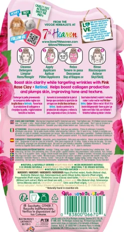 Masque Argile Rose de Roses avec Rétinol Équilibre et Matifie