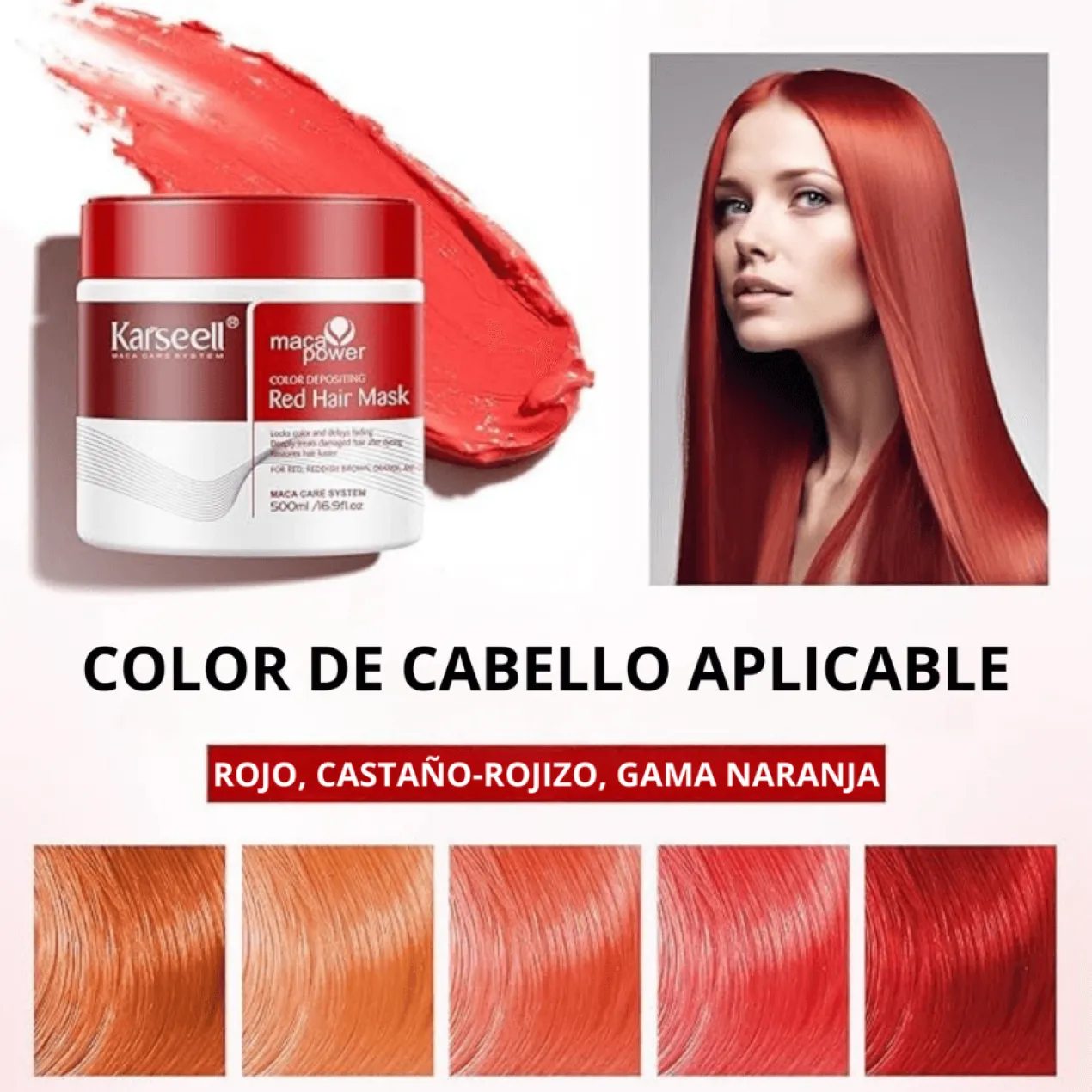 Masque Capillaire Pigmentant Rouge