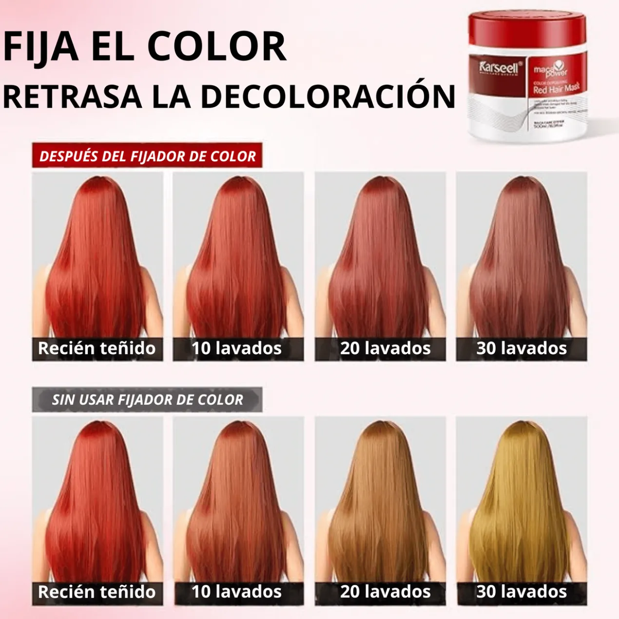 Masque Capillaire Pigmentant Rouge