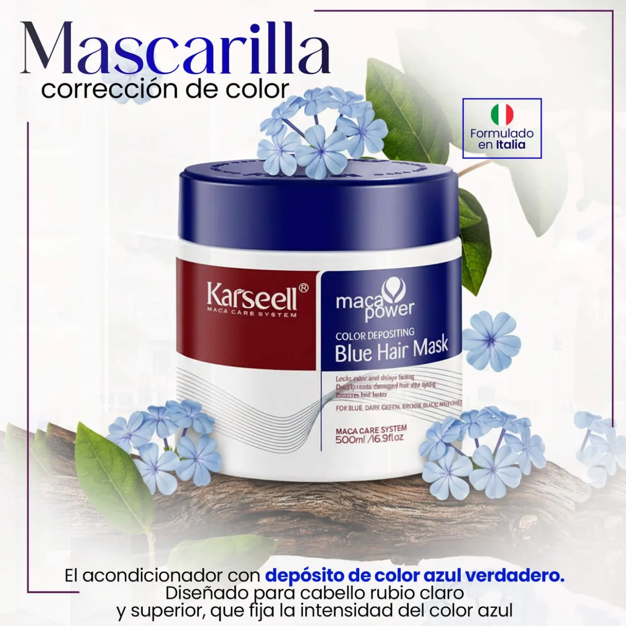 Masque Capillaire Pigmentant Bleu