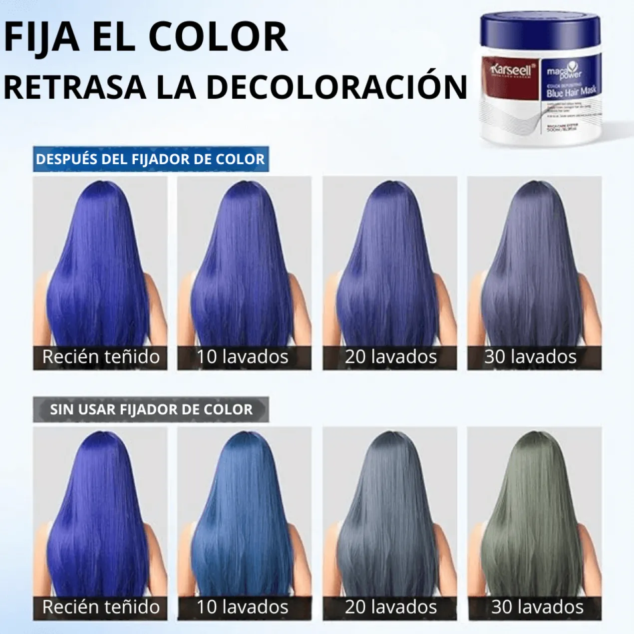 Masque Capillaire Pigmentant Bleu