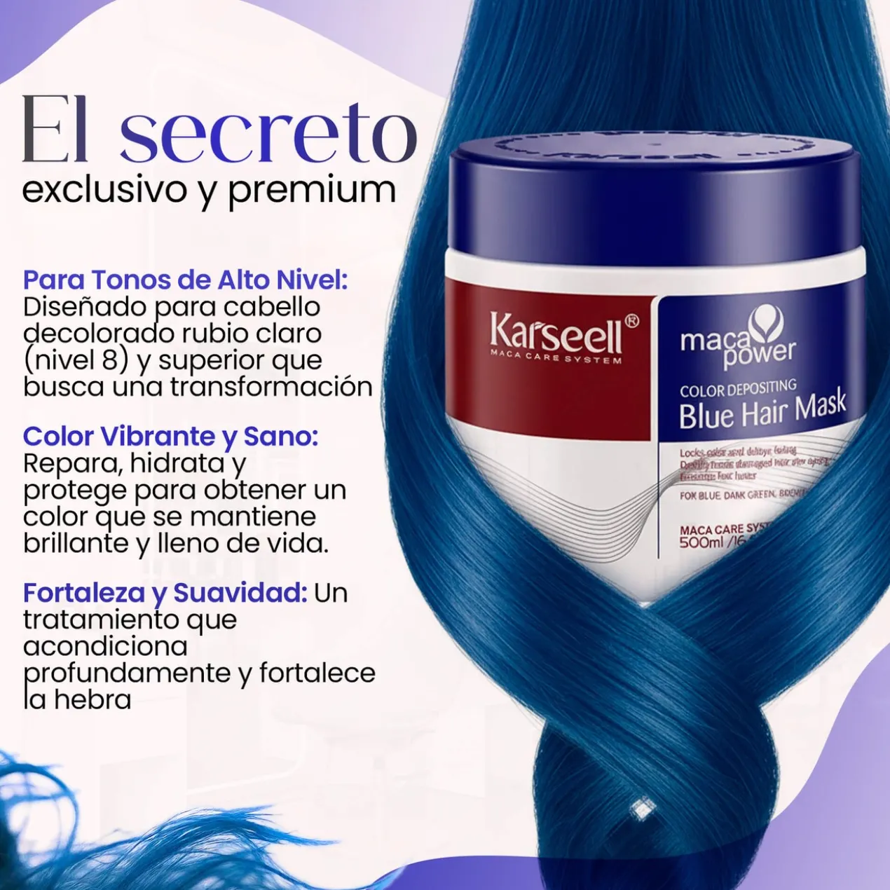 Masque Capillaire Pigmentant Bleu