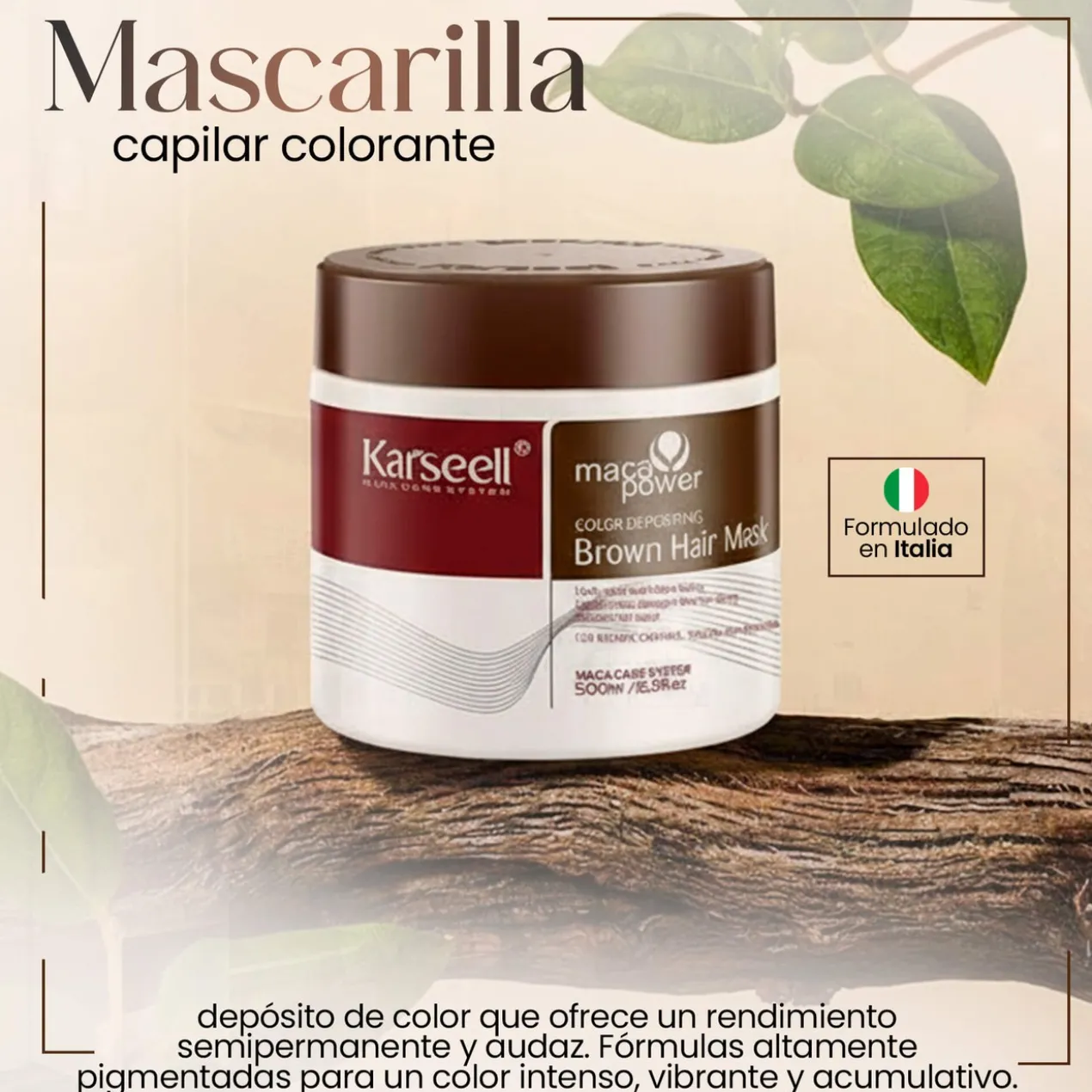 Masque Capillaire Pigmentant Marron