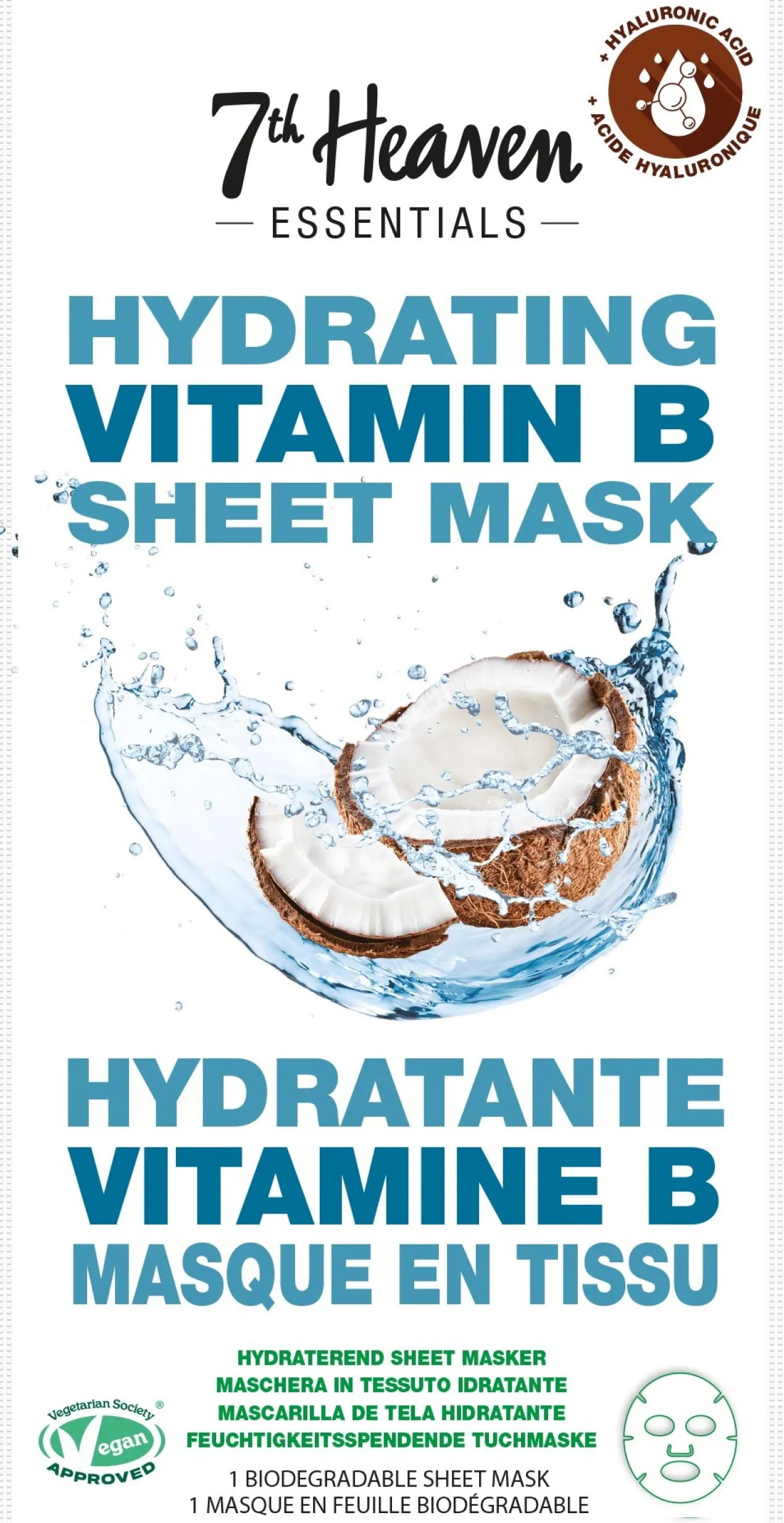 Masque Hydratant Essentials Vit B et Acide Hyaluronique Coco