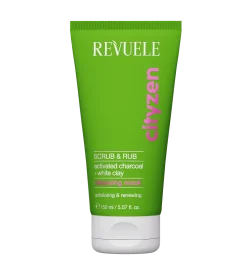 Masque Nettoyant Exfoliant Cityzen Scrub & Rub Charbon Actif + Argile Blanche