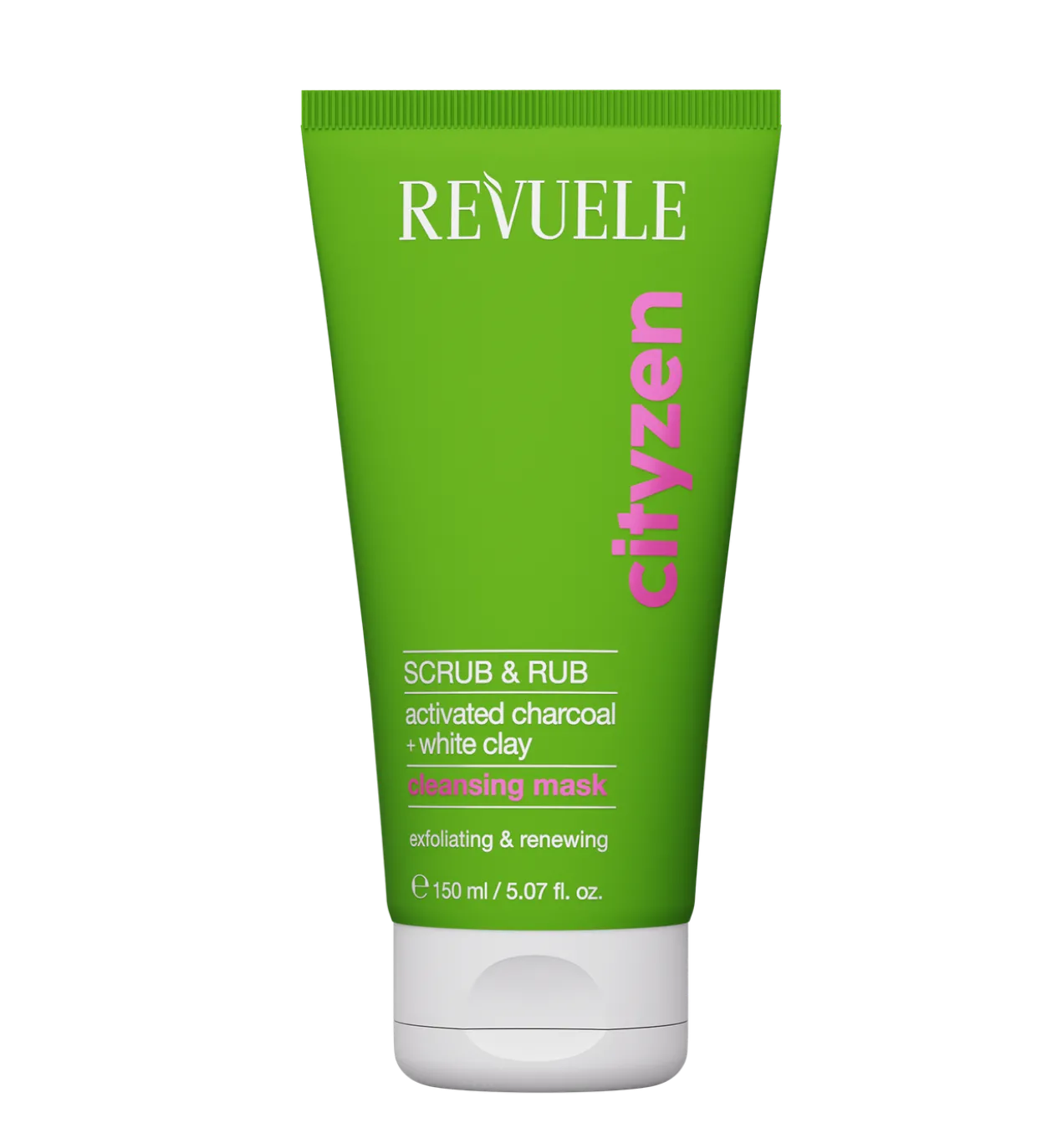 Masque Nettoyant Exfoliant Cityzen Scrub & Rub Charbon Actif + Argile Blanche