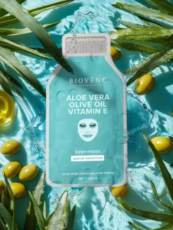 Masque Visage Dewy-Fresh Aloe Vera + Vitamine E + Huile d’Olive