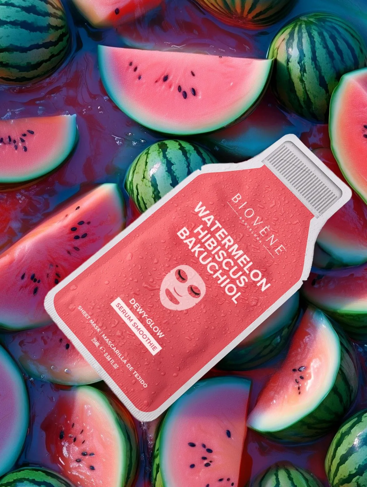 Masque Visage Dewy-Glow Pastèque + Hibiscus + Bakuchiol