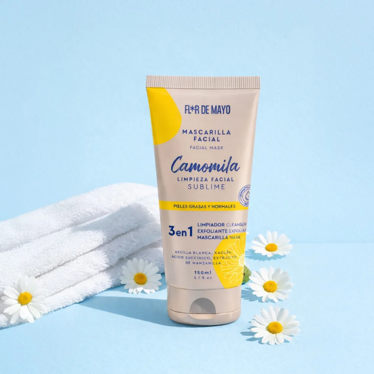 Masque Visage 3 en 1 Camomille