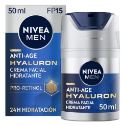 Men Crème Hyaluron Anti-âge FP15