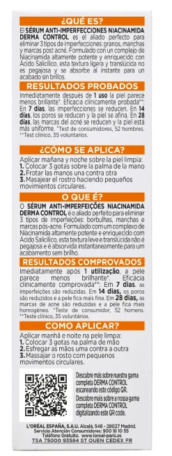 Men Expert Derma Control Sérum Anti-Imperfections