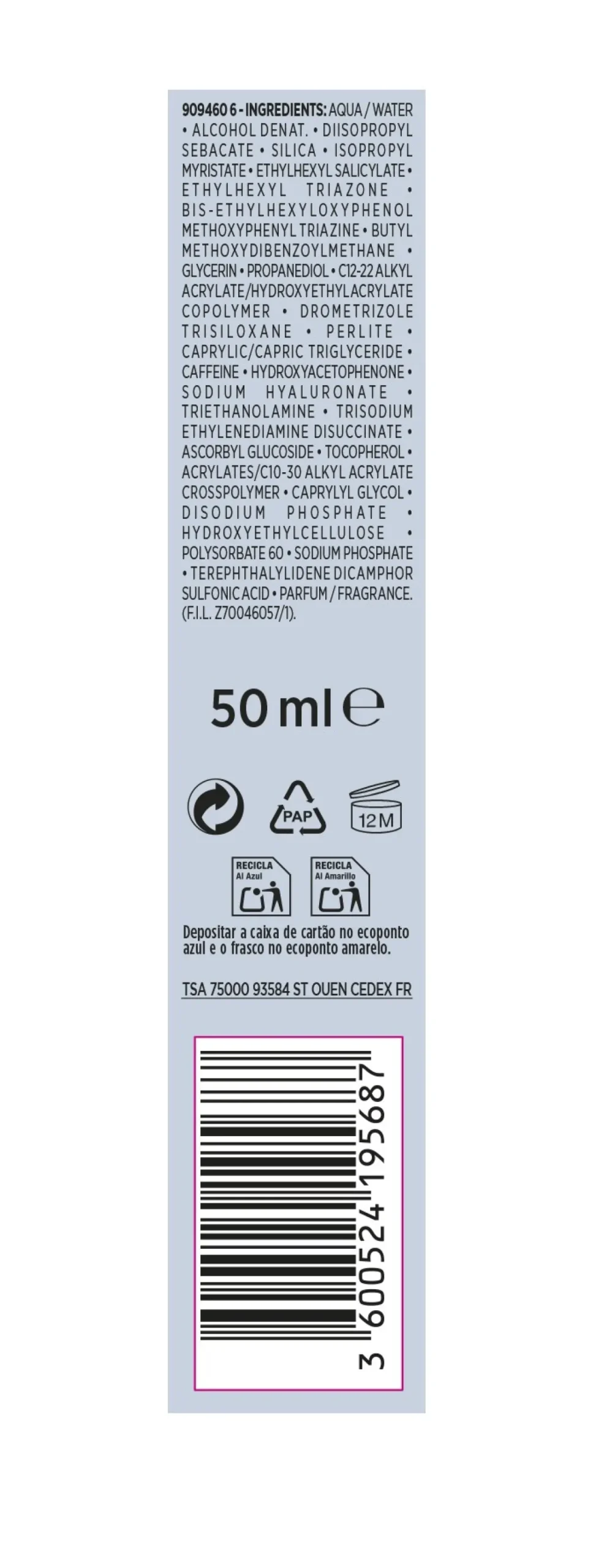 Men Expert Hydra Energetic Fluide Invisible Quotidien FPS 50+