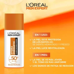 Men Expert Hydra Energetic Fluide Invisible Quotidien FPS 50+