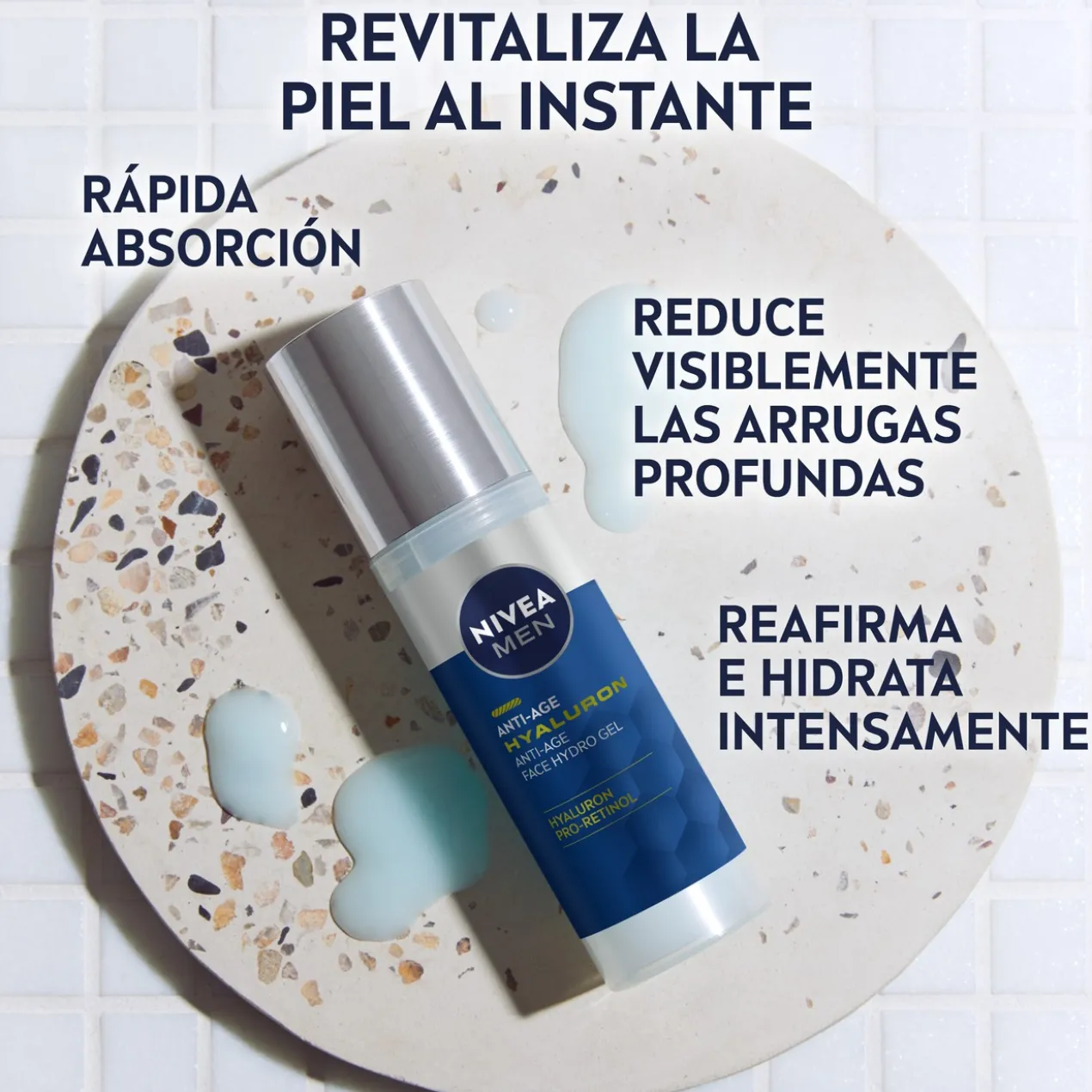 Men Hyaluron Gel Hydratant Anti-Âge