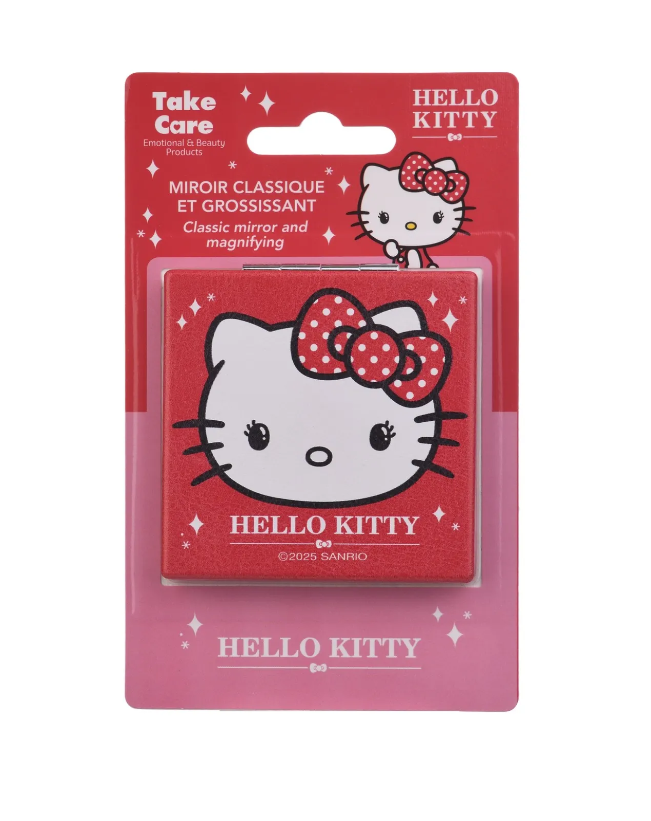 Miroir Classique + Miroir Grossissant Hello Kitty