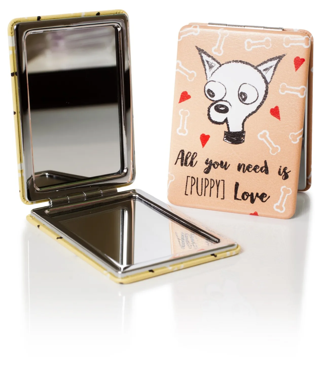Miroir de poche Puppy à double vue