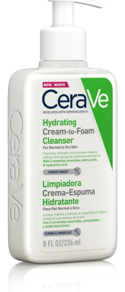 Nettoyant Crème-Moussant Hydratant