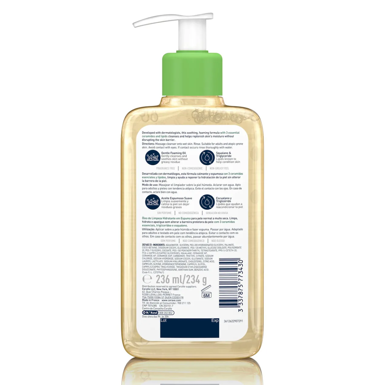 Nettoyant Huile Moussante Hydratant