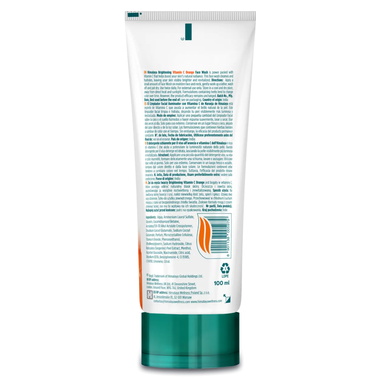 Nettoyant Visage Vitamine C Orange