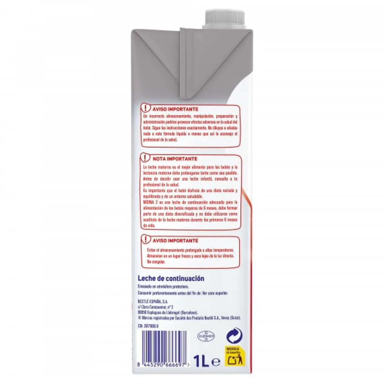 Nidina 2 Lait de Suite prêt à boire