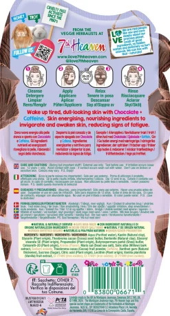 Nourish & Energise Masque Facial Nutritif et Stimulant au Chocolat et à la Caféine