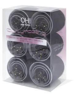 Oh My Hair Bigoudis Velcro avec Pinces