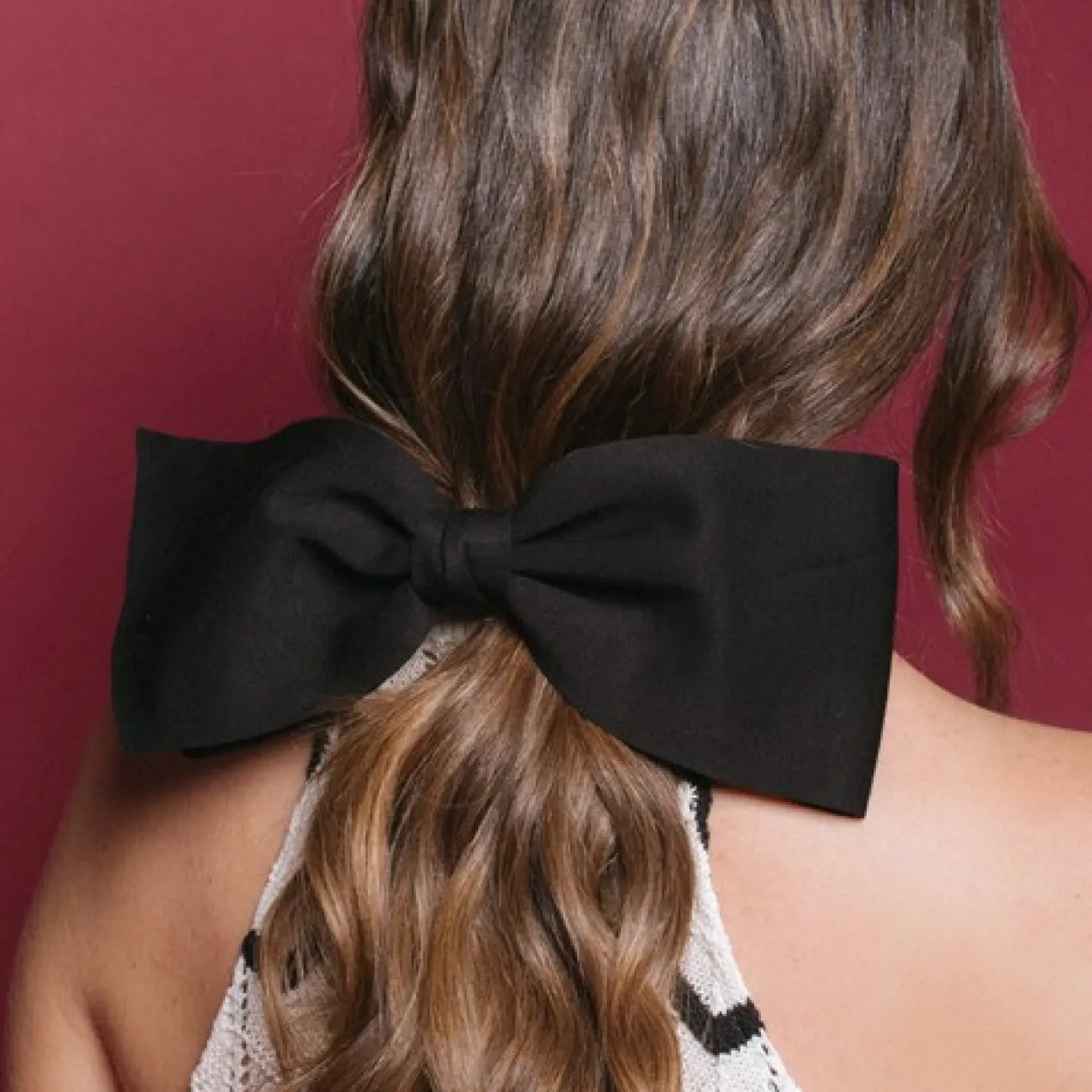 Oh My Hair Noeud Fin Noir