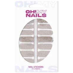 Oh My Nails Stickers Rose Gold Glitter