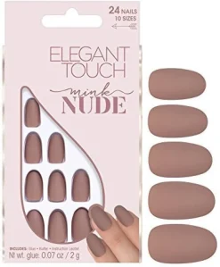 Ongles adhésifs nude mat Mink Nude