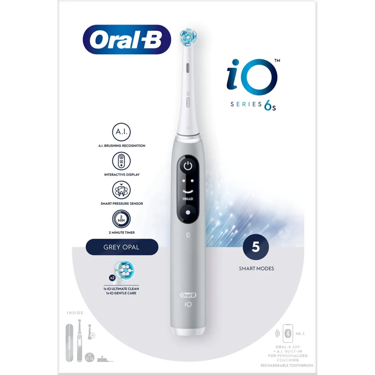 Oral-B iO 6 Brosse à Dents Électrique Grise