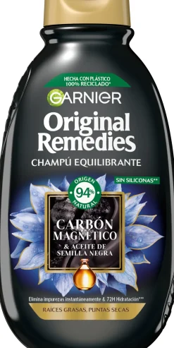 Original Remedies Charbon Magnétique Shampoing Équilibrant pour cheveux gras