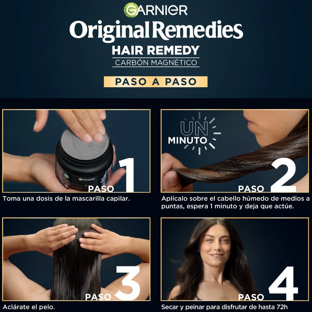 Original Remedies Masque Hair Remedy Hydratation au Charbon Magnétique