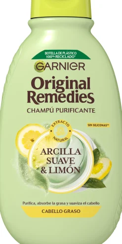 Original Remedies Shampoing Cheveux Gras à l’Argile et au Citron