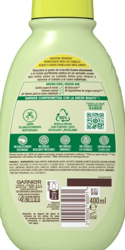 Original Remedies Shampoing Cheveux Gras à l’Argile et au Citron