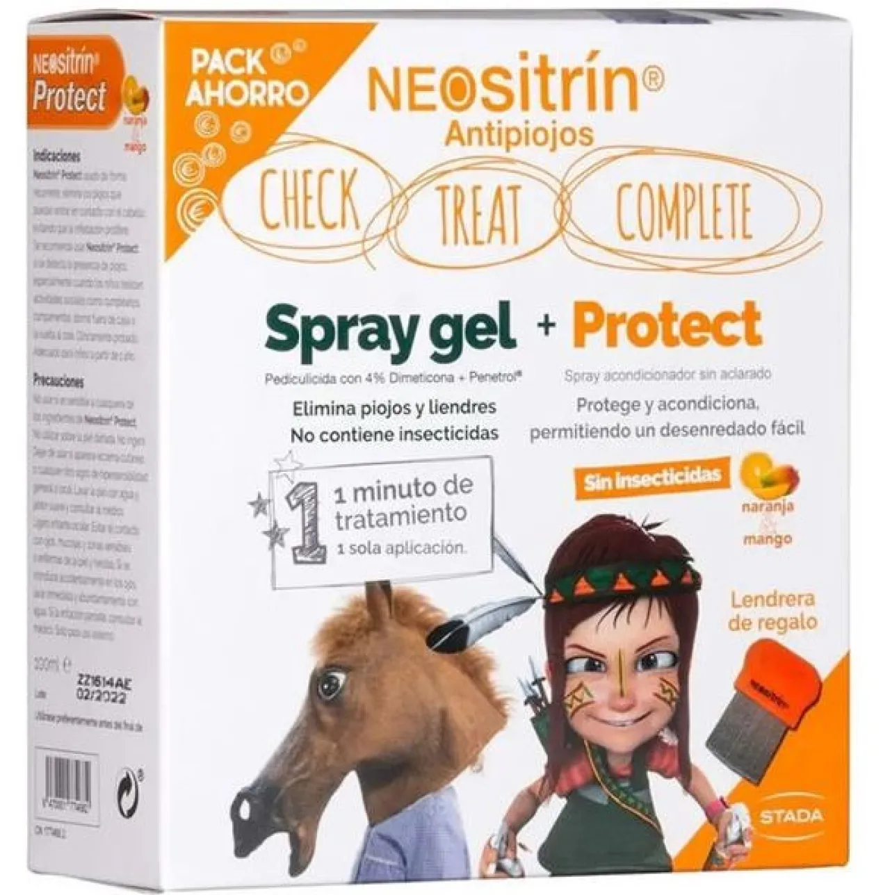 Pack Anti-Poux Spray Gel Traitement + Protect Après-Shampoing