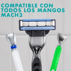 Pack Économique Gillette Mach3 7+1 Recharges pour Rasoir Homme