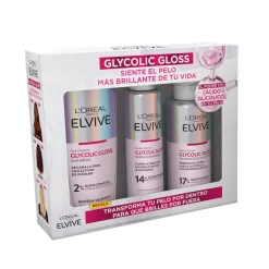 Pack Elvive Glycolic Gloss Shampoing + Traitement Laminage + Sérum