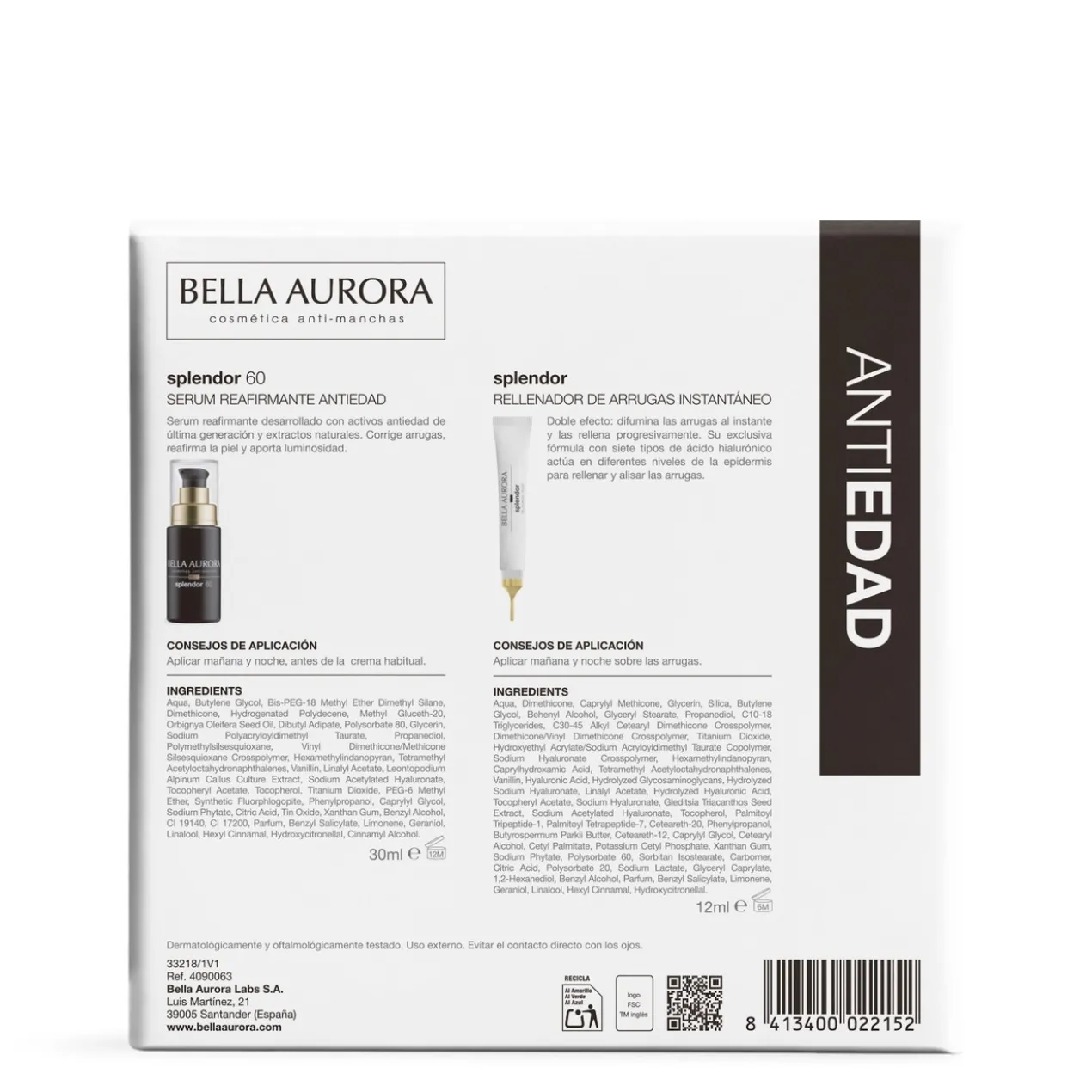 Pack Splendor 60 Rituel Quotidien Anti-Âge