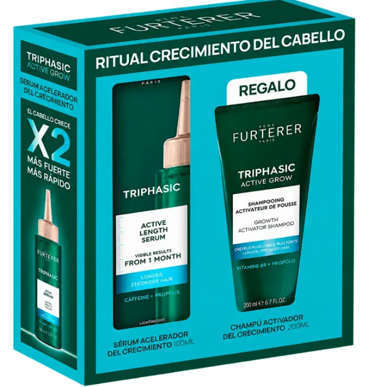 Pack Triphasic Active Grow Serum + Shampooing
