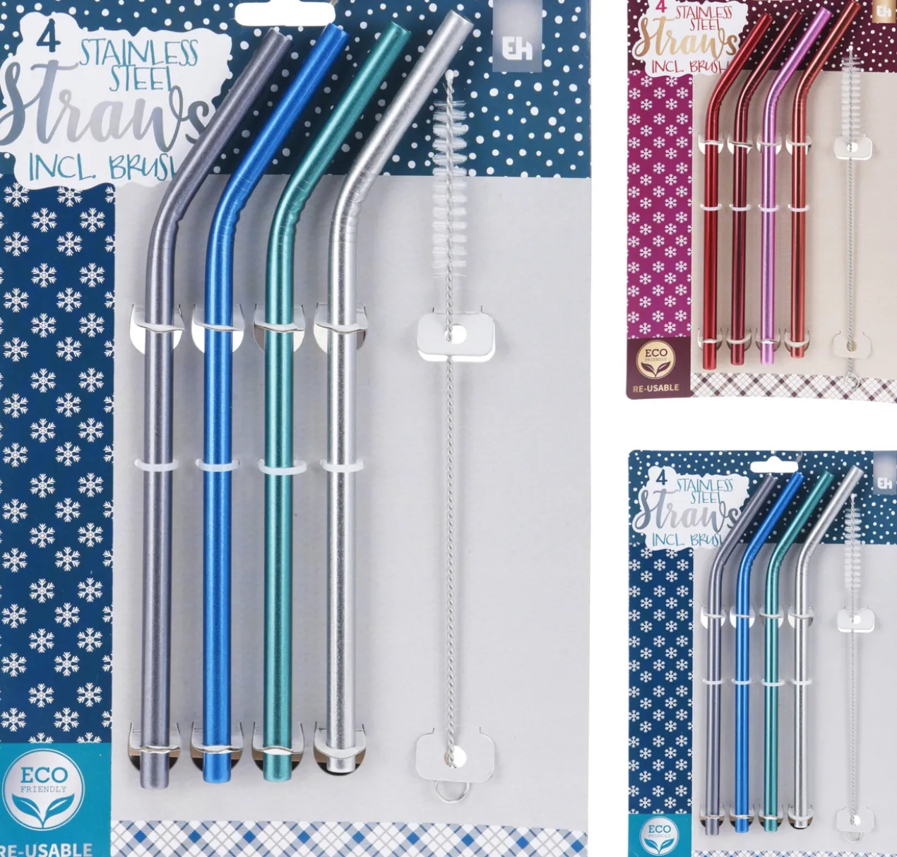 Pailles avec Brosse de Nettoyage