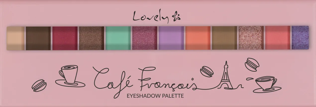 Palette de Fards à Paupières Cafe Français