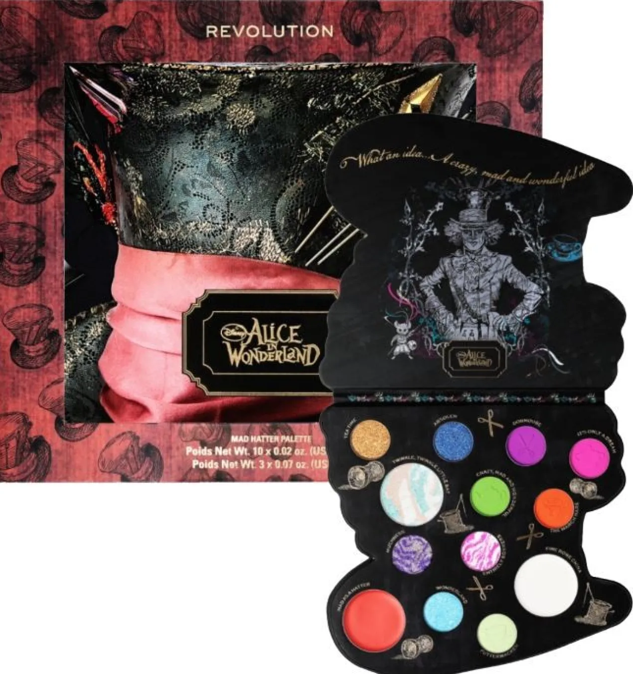 Palette de Visage Alice in Wonderland Mad Hatter