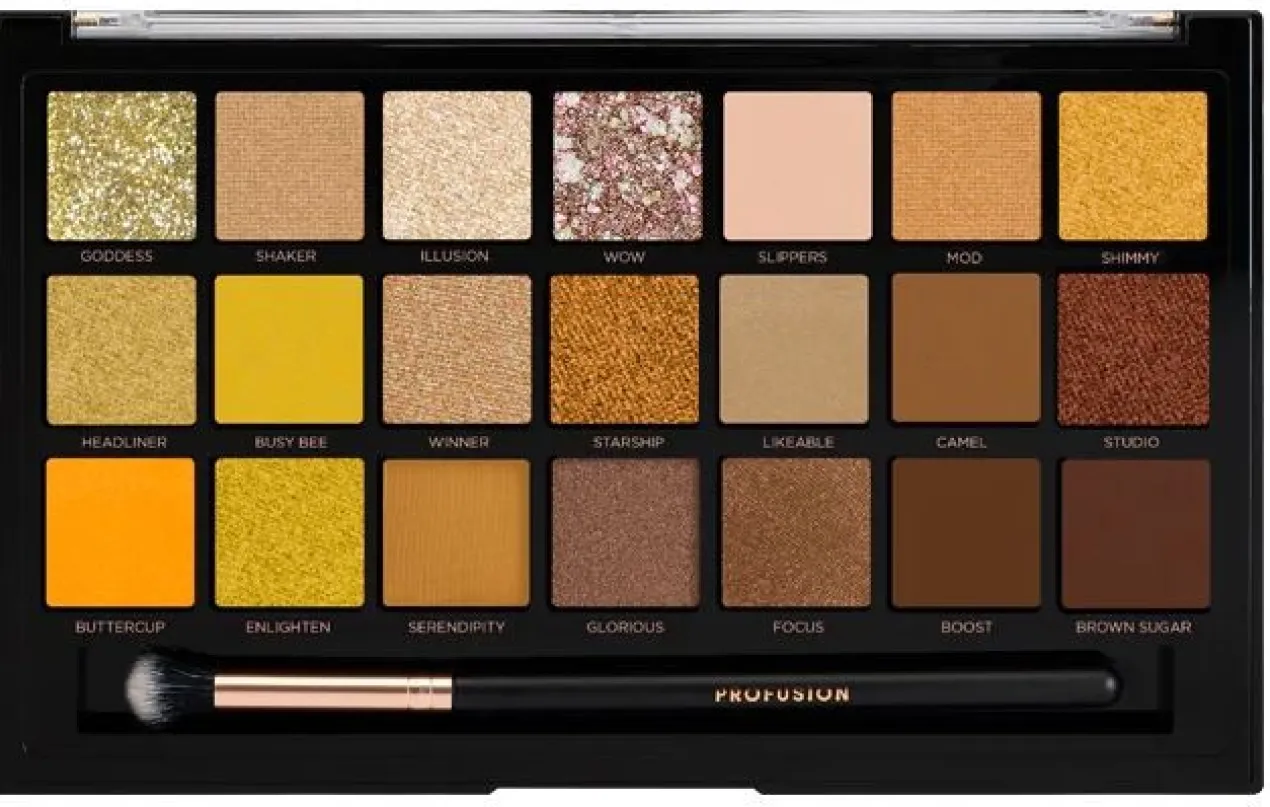 Palette Gold Rush 21 fards + pinceau