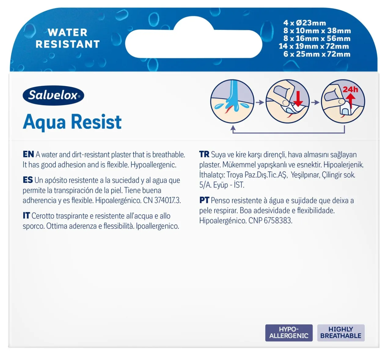 Pansements Assortis Aqua Resist