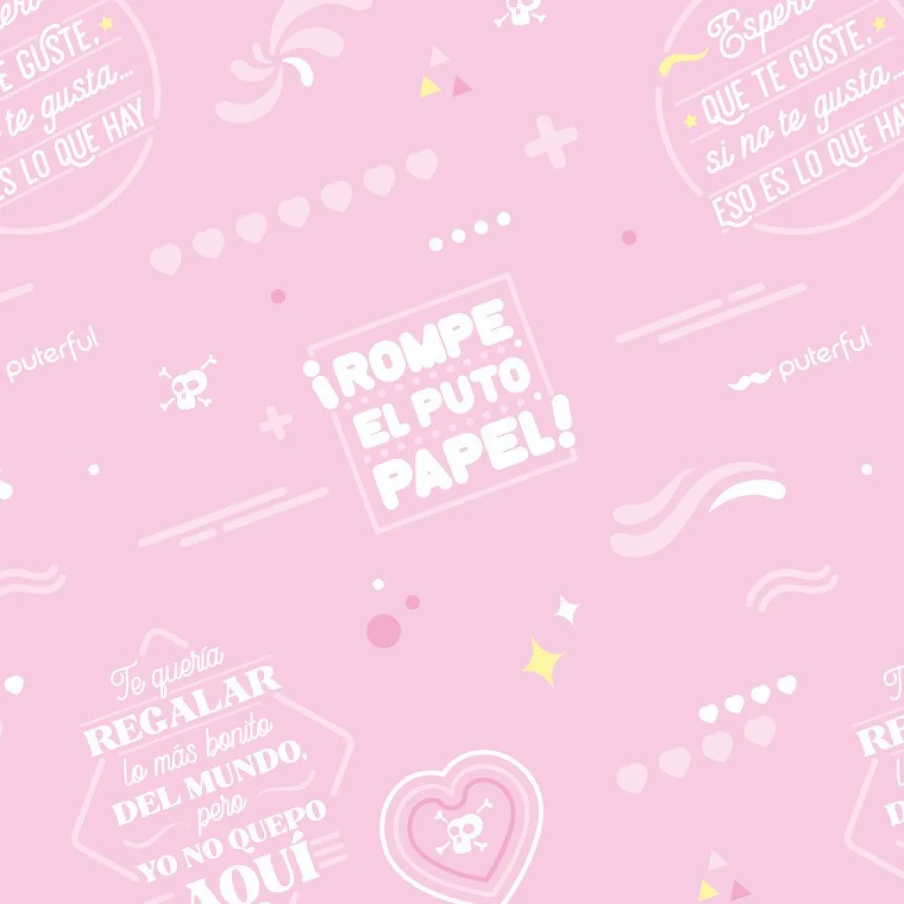 Papier cadeau à phrases