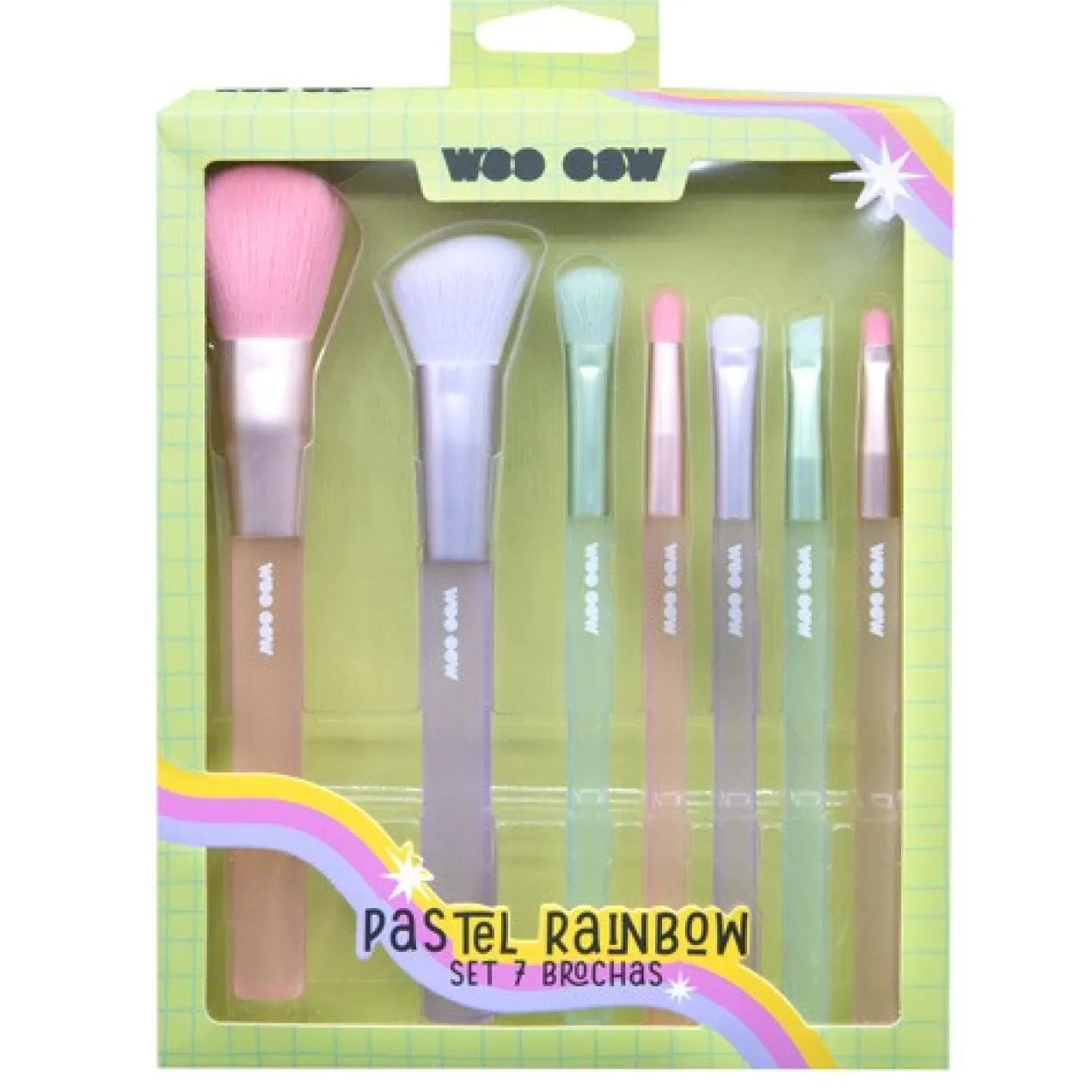Pastel Rainbow Set 7 Pinceaux