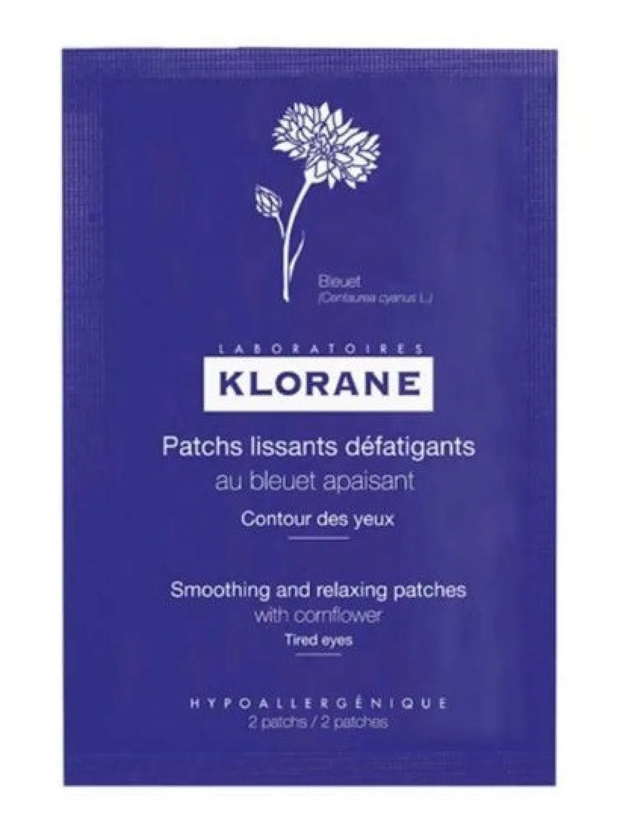 Patchs anti-fatigue contour des yeux au bleuet