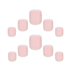 Petite Gel Finish French 154 Faux Ongles