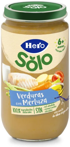 Petits pots de légumes et merlu